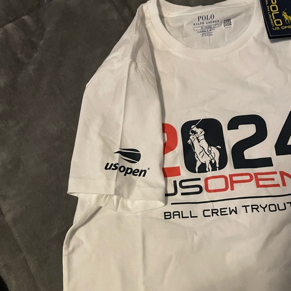 NWT Official USTA Ralph Lauren Ball Boy Tryout Tee (NYC Arthur Ashe Stadium) - Picture 2 of 3